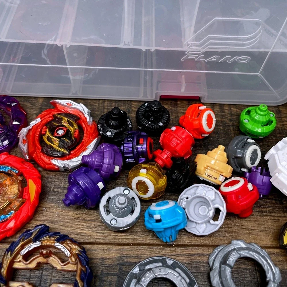 Beyblade Burst Metal Forge Discs Lot 20+ Cast Weights Chassis Armor Rings